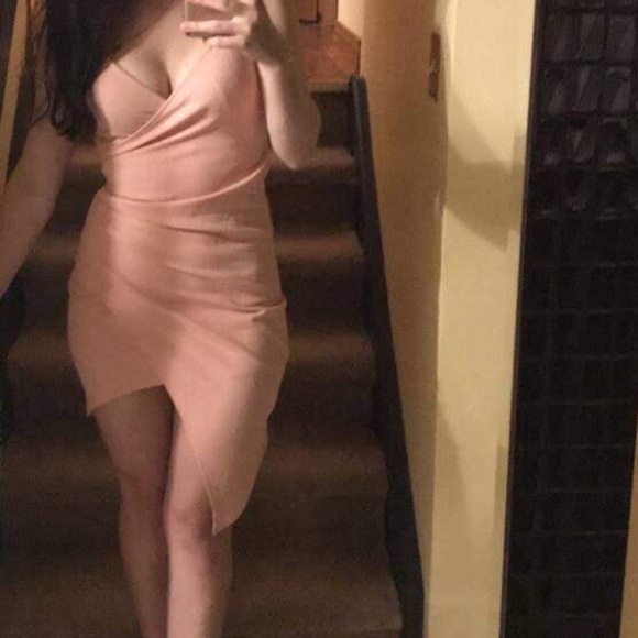 Pink Formal Mini Dress - Picture 1 of 2